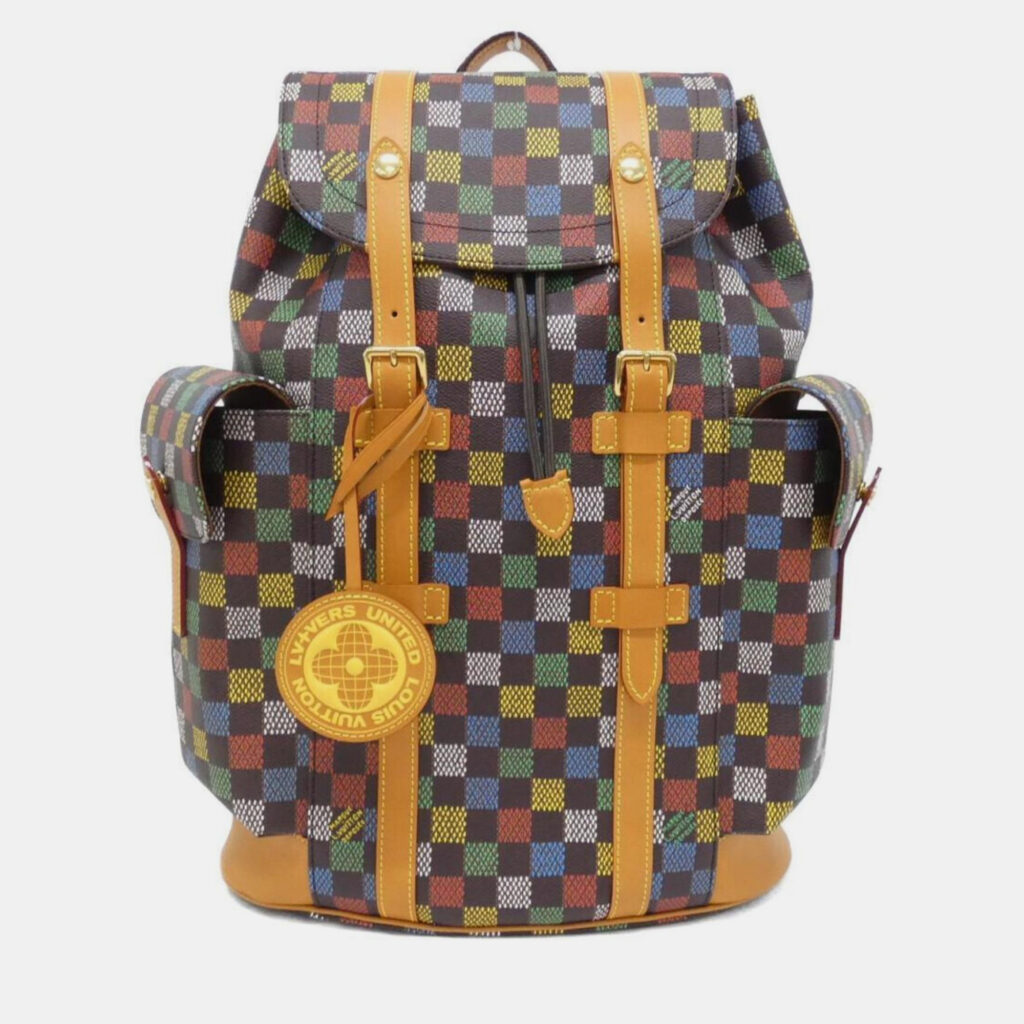 Louis Vuitton Damier Ebene (Lv Birds) Christopher Mm Backpack Louis Vuitton Damier Ebene (Lv Birds) Christopher Mm Backpack