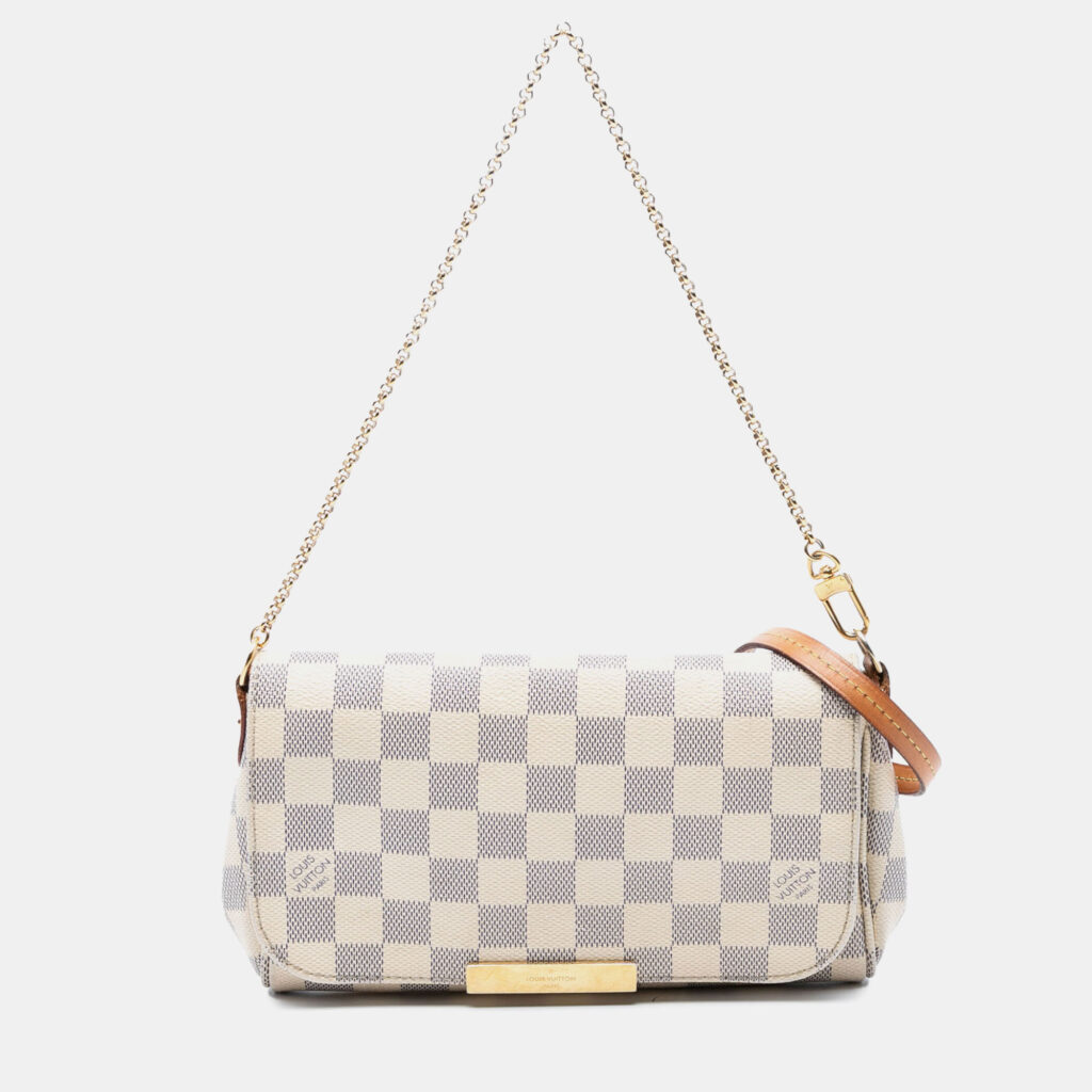 luxury-women-louis-vuitton-used-handbags-p1247609-002.jpg Louis Vuitton White Damier Azur Favorite PM