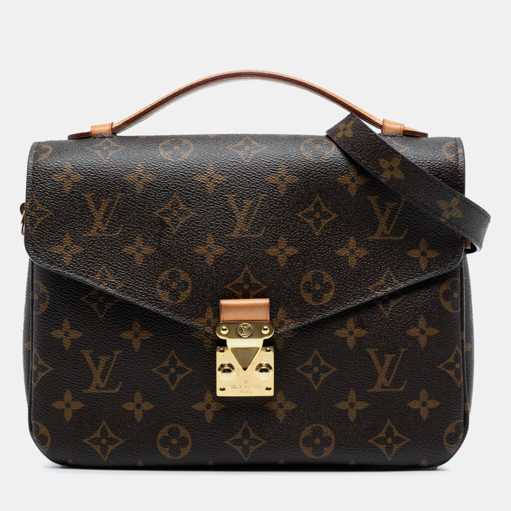 Louis Vuitton Brown Monogram Pochette Metis Louis Vuitton Brown Monogram Pochette Metis