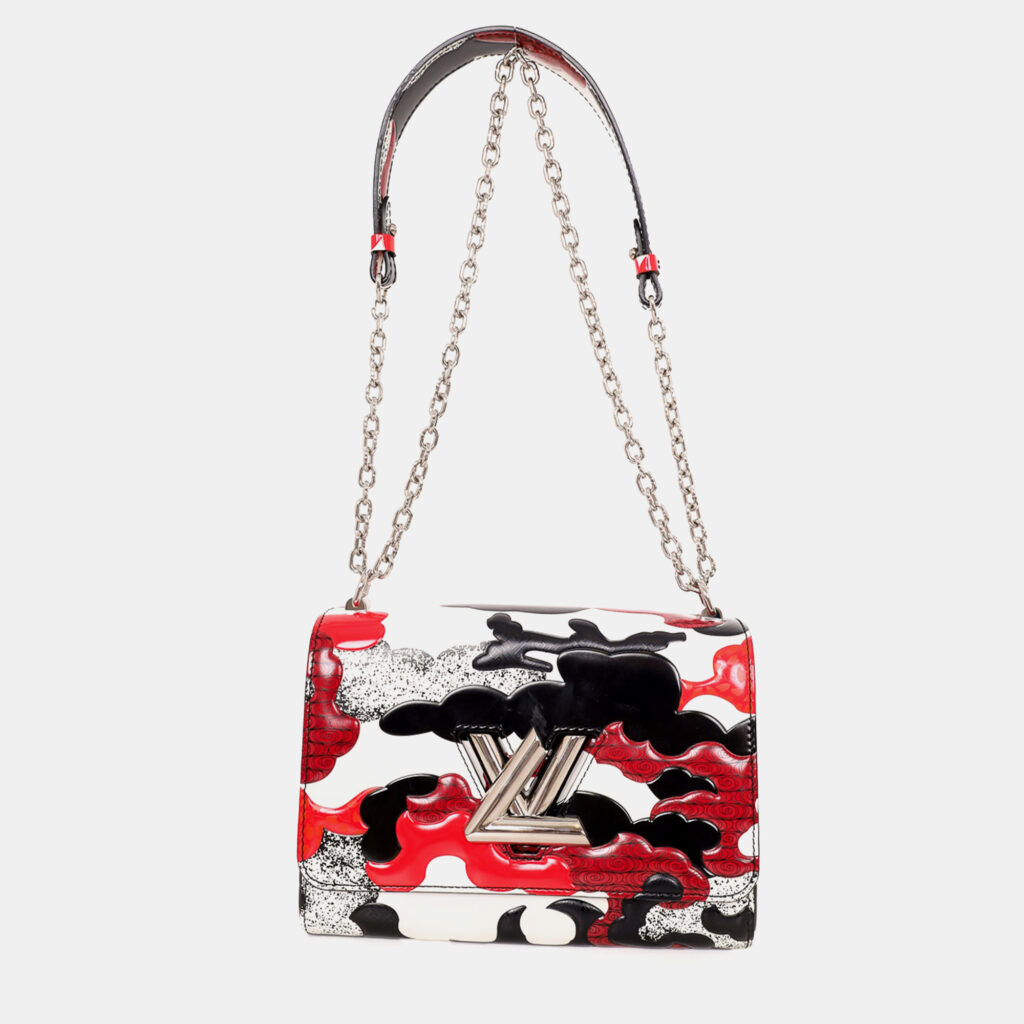 Louis Vuitton 2017 Red/Black Waves 'Twist' Chain Bag Louis Vuitton 2017 Red/Black Waves 'Twist' Chain Bag