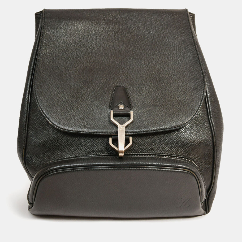 Louis Vuitton 2000 Black Leather 'Taiga Cassiar' Backpack Louis Vuitton 2000 Black Leather 'Taiga Cassiar' Backpack