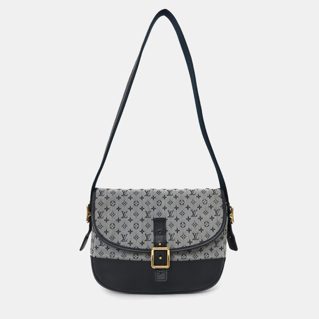 Louis Vuitton 2004 Navy/Grey Monogram Canvas Mini Lin Belanger Bag Louis Vuitton 2004 Navy/Grey Monogram Canvas Mini Lin Belanger Bag