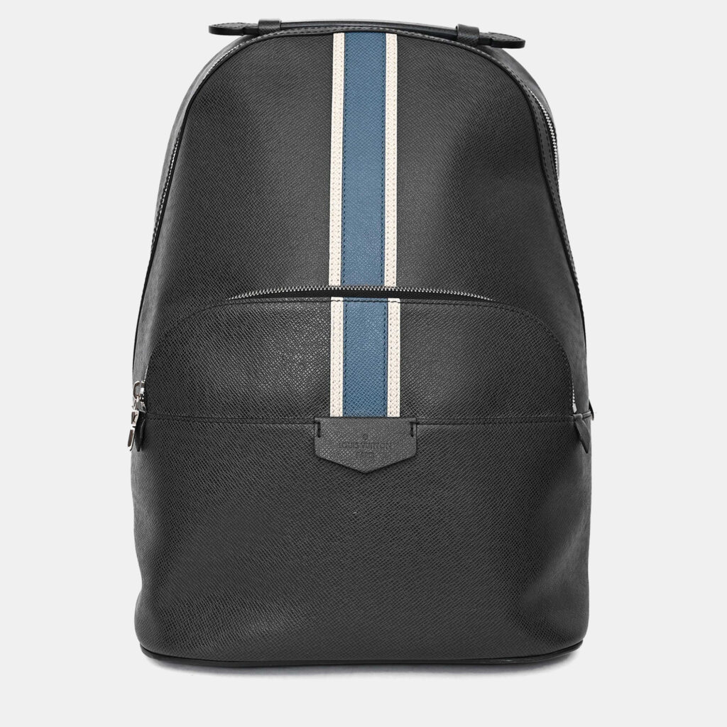 Louis Vuitton 2017 Grey/Blue Leather Taiga Anton Backpack Louis Vuitton 2017 Grey/Blue Leather Taiga Anton Backpack