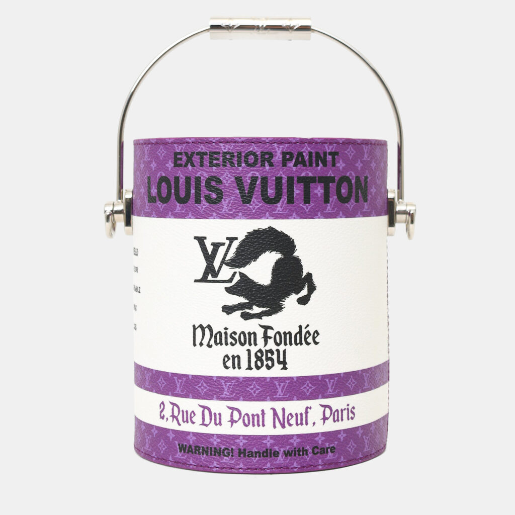 luxury-women-louis-vuitton-used-handbags-p1248038-006-1.jpg Louis Vuitton White/Purple Leather Paint Can Top Handle With Strap