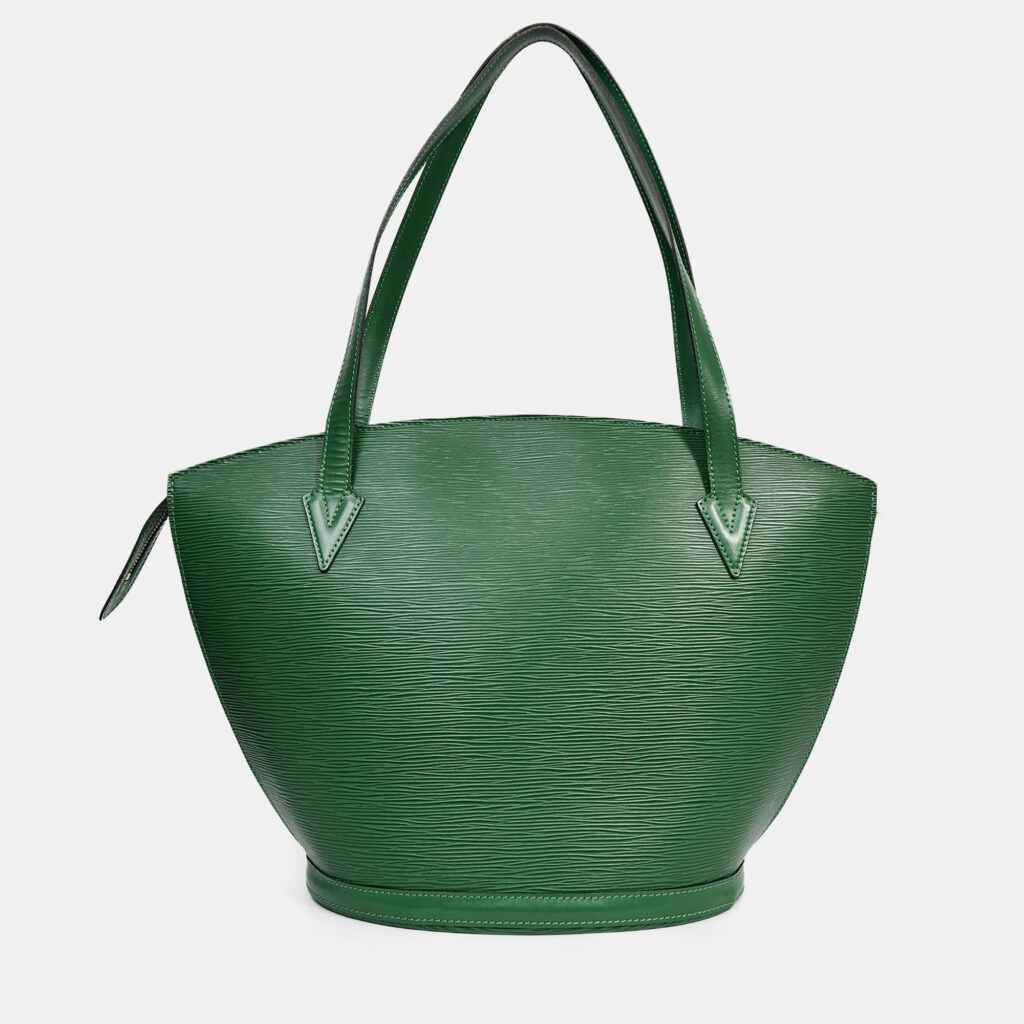 luxury-women-louis-vuitton-used-handbags-p1248125-003.jpg Louis Vuitton Green Epi Leather Saint-Jacques Tote Bag