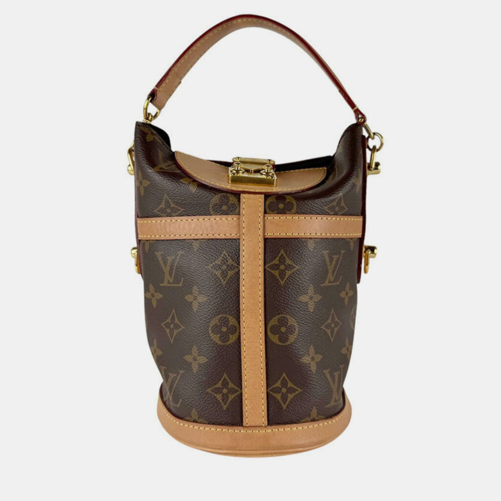 Louis Vuitton Shoulder Bag Handbag Monogram Duffle Canvas Brown Louis Vuitton Shoulder Bag Handbag Monogram Duffle Canvas Brown