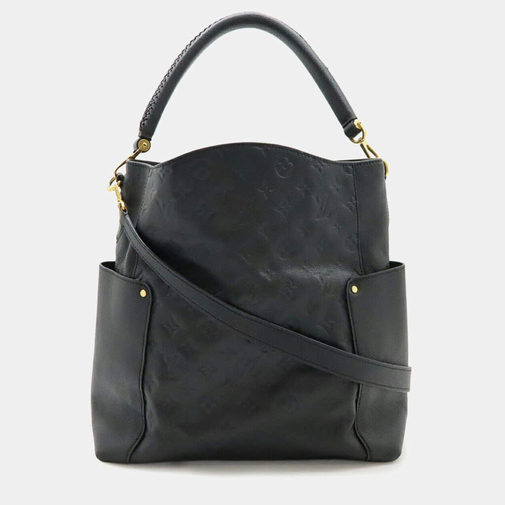 luxury-women-louis-vuitton-used-handbags-p1248544-008-1.jpg Louis Vuitton Monogram Empreinte Bagatelle Shoulder Bag Noir