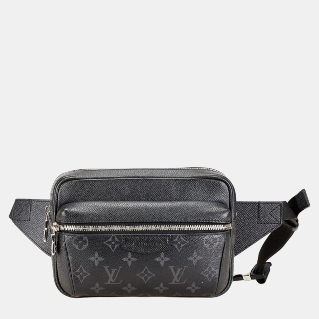 Louis Vuitton Monogram Eclipse Taiga Rama Bum Bag Outdoor Waist Body Noir Black Pvc Leather Louis Vuitton Monogram Eclipse Taiga Rama Bum Bag Outdoor Waist Body Noir Black Pvc Leather