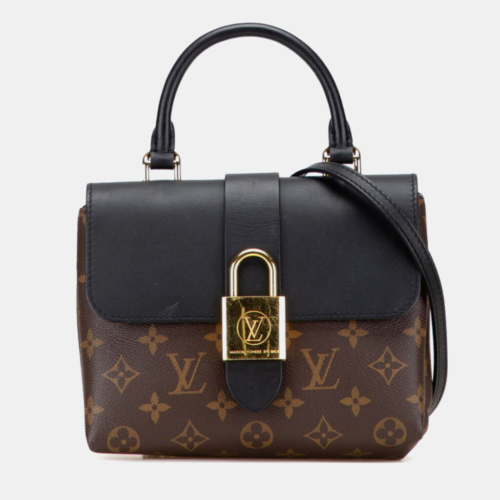 Louis Vuitton Monogram Rocky Bb Handbag/Shoulder Bag Brown/Black Leather Louis Vuitton Monogram Rocky Bb Handbag/Shoulder Bag Brown/Black Leather