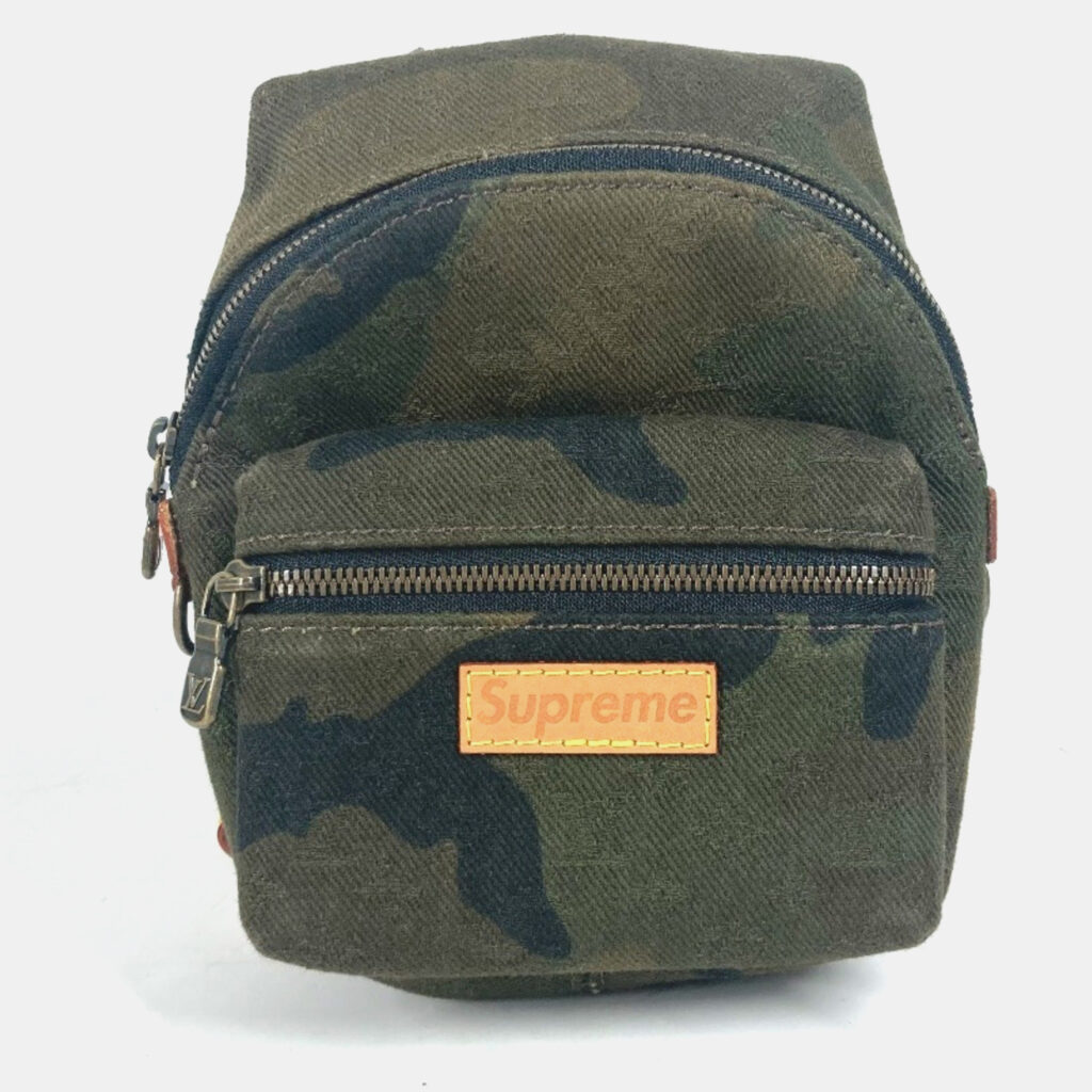 Louis Vuitton Apollo Backpack Nano Bag Charm Rucksack Camouflage Keychain Canvas Green Louis Vuitton Apollo Backpack Nano Bag Charm Rucksack Camouflage Keychain Canvas Green