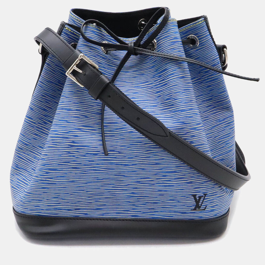 Louis Vuitton Epi Denim Petit Noe Shoulder Bag Blue Black Louis Vuitton Epi Denim Petit Noe Shoulder Bag Blue Black