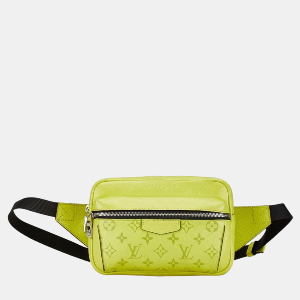 luxury-women-louis-vuitton-used-handbags-p1248644-006.jpg Louis Vuitton Monogram Taiga Rama Body Bag Waist Jaune Yellow Pvc Leather