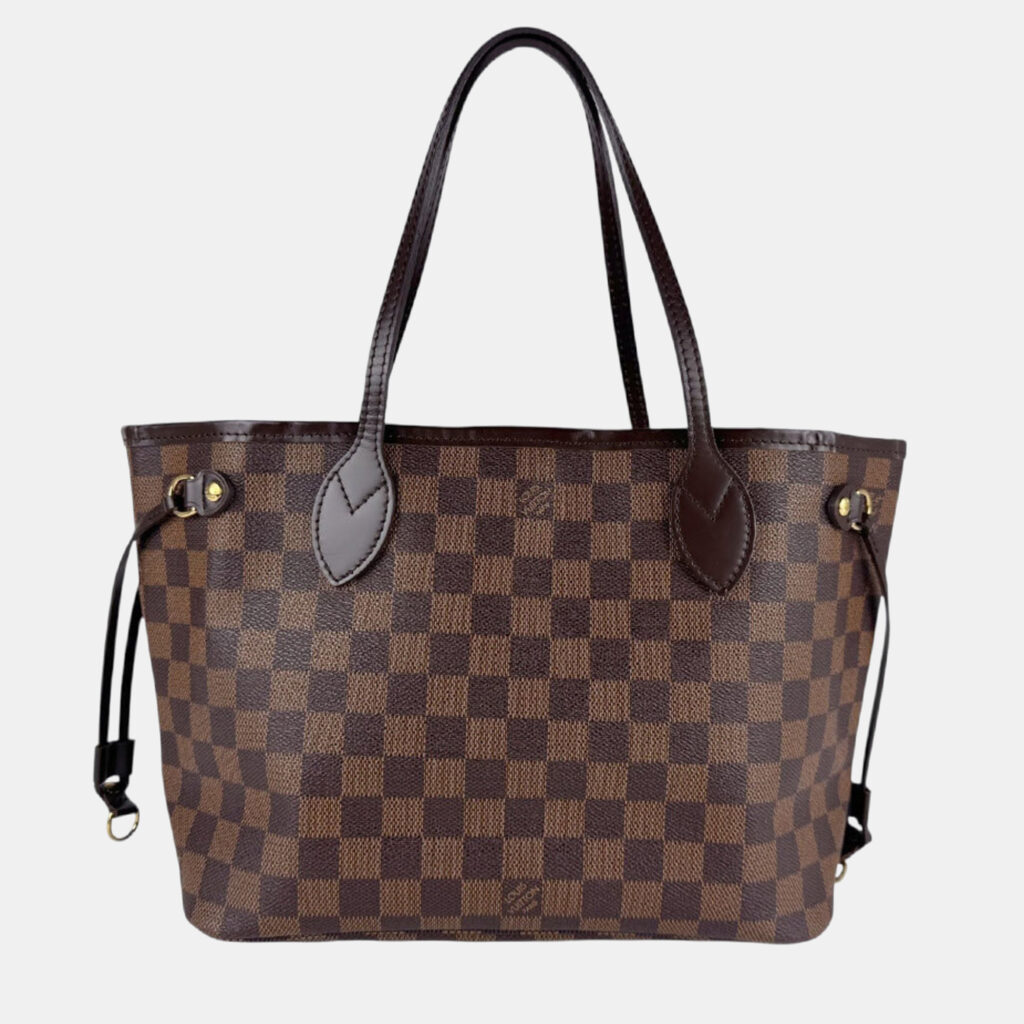 luxury-women-louis-vuitton-used-handbags-p1248647-005-1.jpg Louis Vuitton Damier Neverfull Pm Handbag In Ebene Canvas
