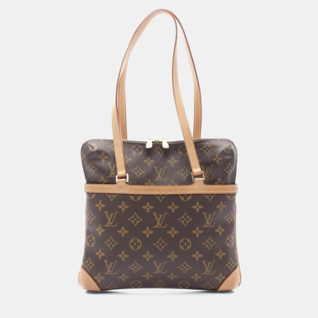 Louis Vuitton Cousin Gm Monogram Shoulder Bag Coated Canvas Leather Brown Louis Vuitton Cousin Gm Monogram Shoulder Bag Coated Canvas Leather Brown