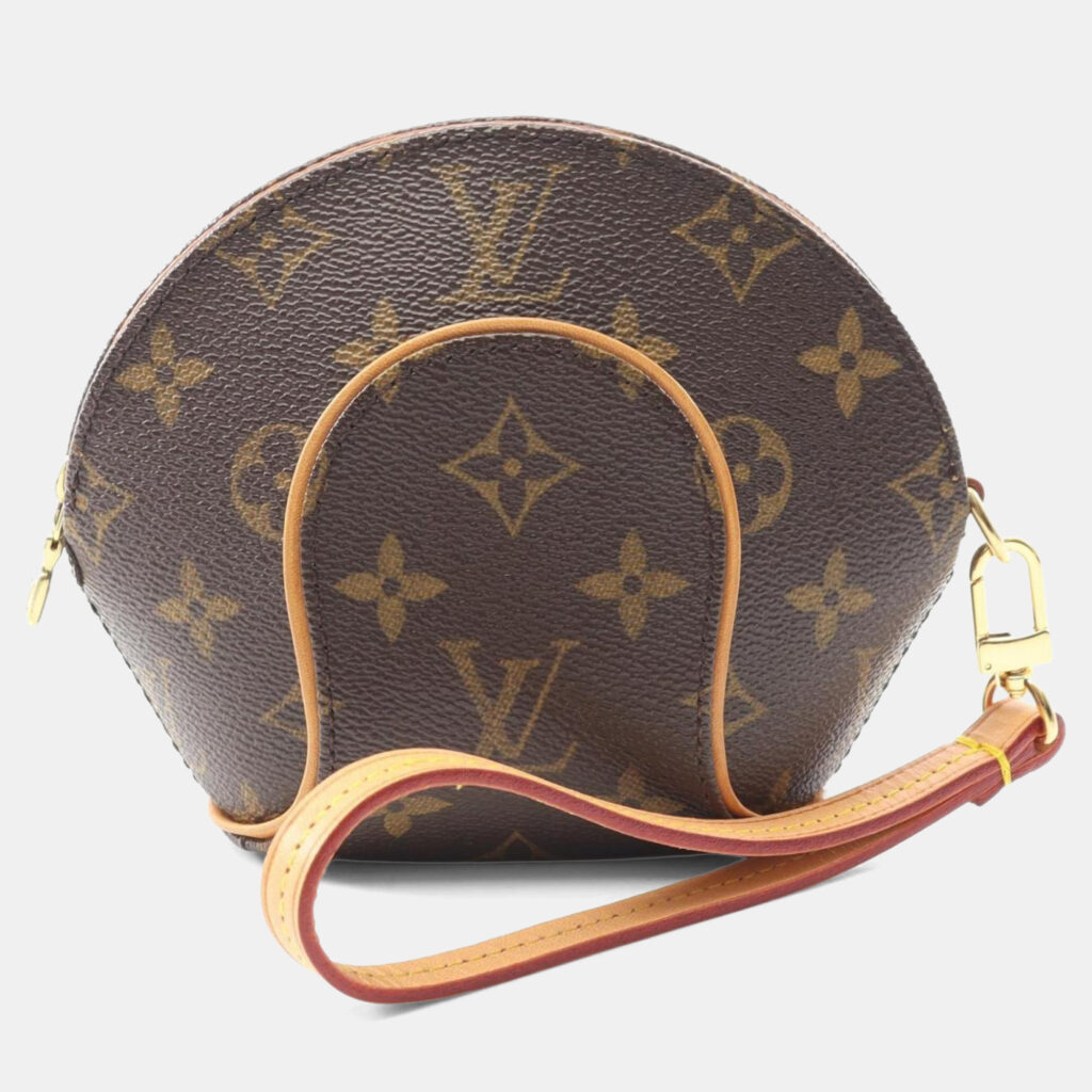 luxury-women-louis-vuitton-used-handbags-p1248666-008-1.jpg Louis Vuitton Mini Ellipse Pouch Bag Leather Monogram Brown