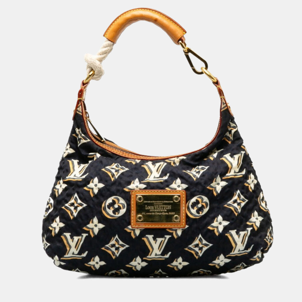 luxury-women-louis-vuitton-used-handbags-p1248670-011.jpg Louis Vuitton Monogram Cruise Bulle Pm Shoulder Bag Marine Navy Nylon Leather