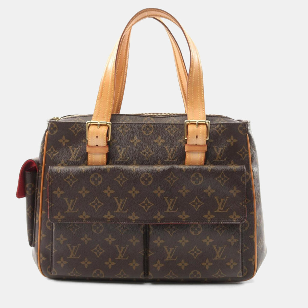 Louis Vuitton Multiplicite Handbag Coated Canvas And Leather Monogram Brown Louis Vuitton Multiplicite Handbag Coated Canvas And Leather Monogram Brown
