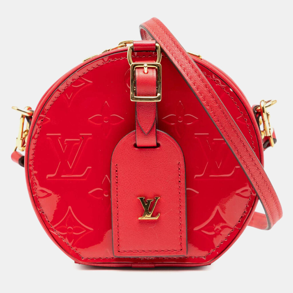Louis Vuitton Red Monogram Vernis Mini Boite Chapeau Souple Louis Vuitton Red Monogram Vernis Mini Boite Chapeau Souple