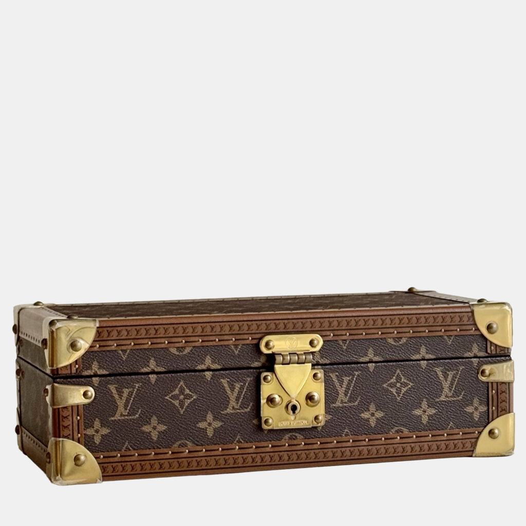 Louis Vuitton Monogram Watch Box with Red Interior Eight Slots Louis Vuitton Monogram Watch Box with Red Interior Eight Slots