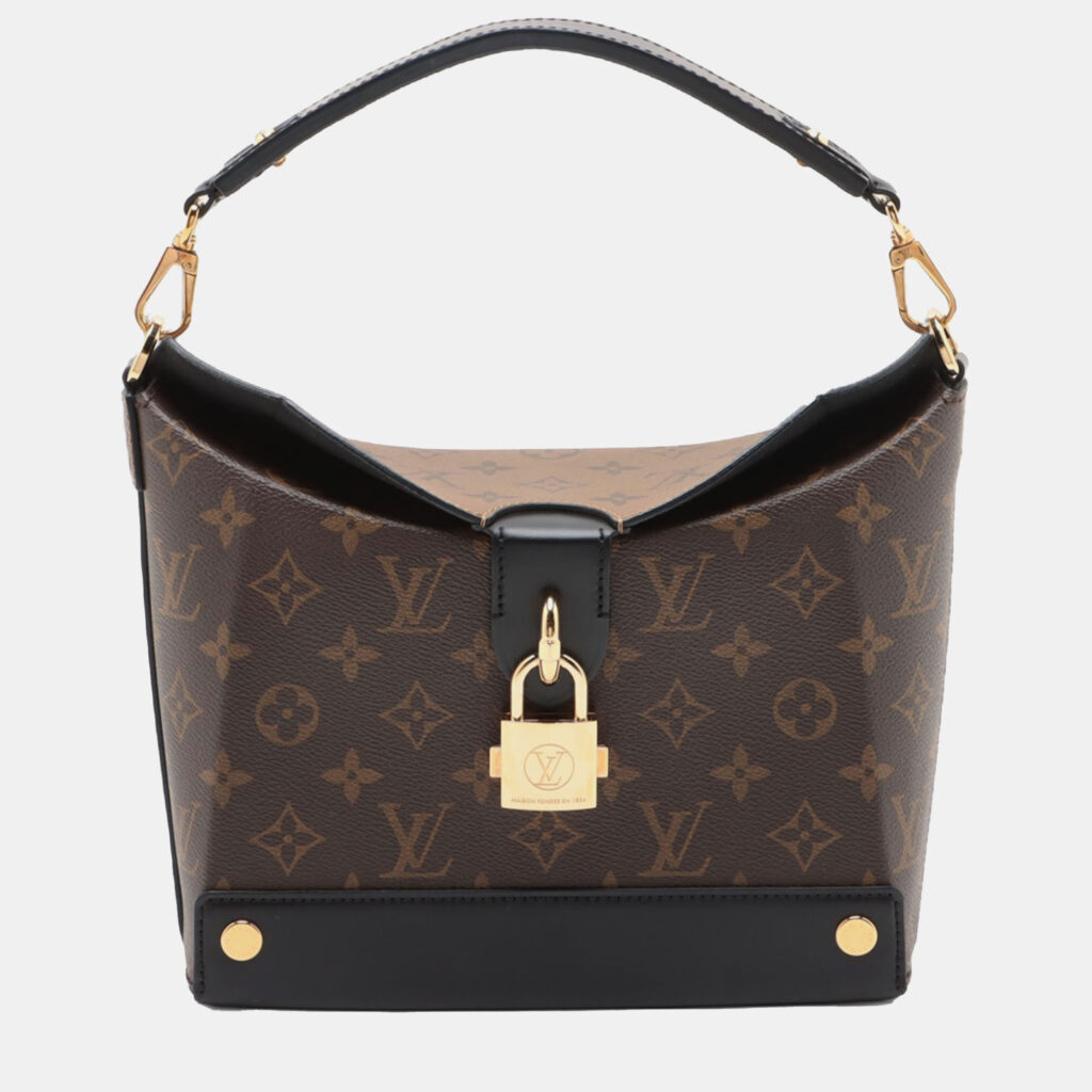 luxury-women-louis-vuitton-used-handbags-p1249319-009.jpg Louis Vuitton Brown Monogram Reverse Bento Box