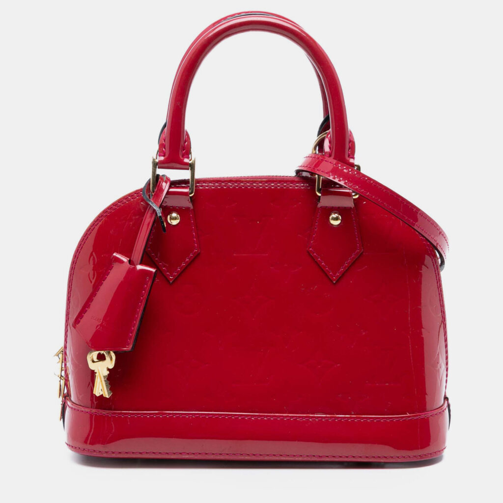 Louis Vuitton Red Monogram Vernis Alma BB Louis Vuitton Red Monogram Vernis Alma BB