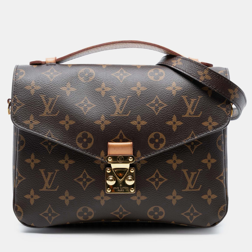 Louis Vuitton Brown Monogram Pochette Metis Louis Vuitton Brown Monogram Pochette Metis