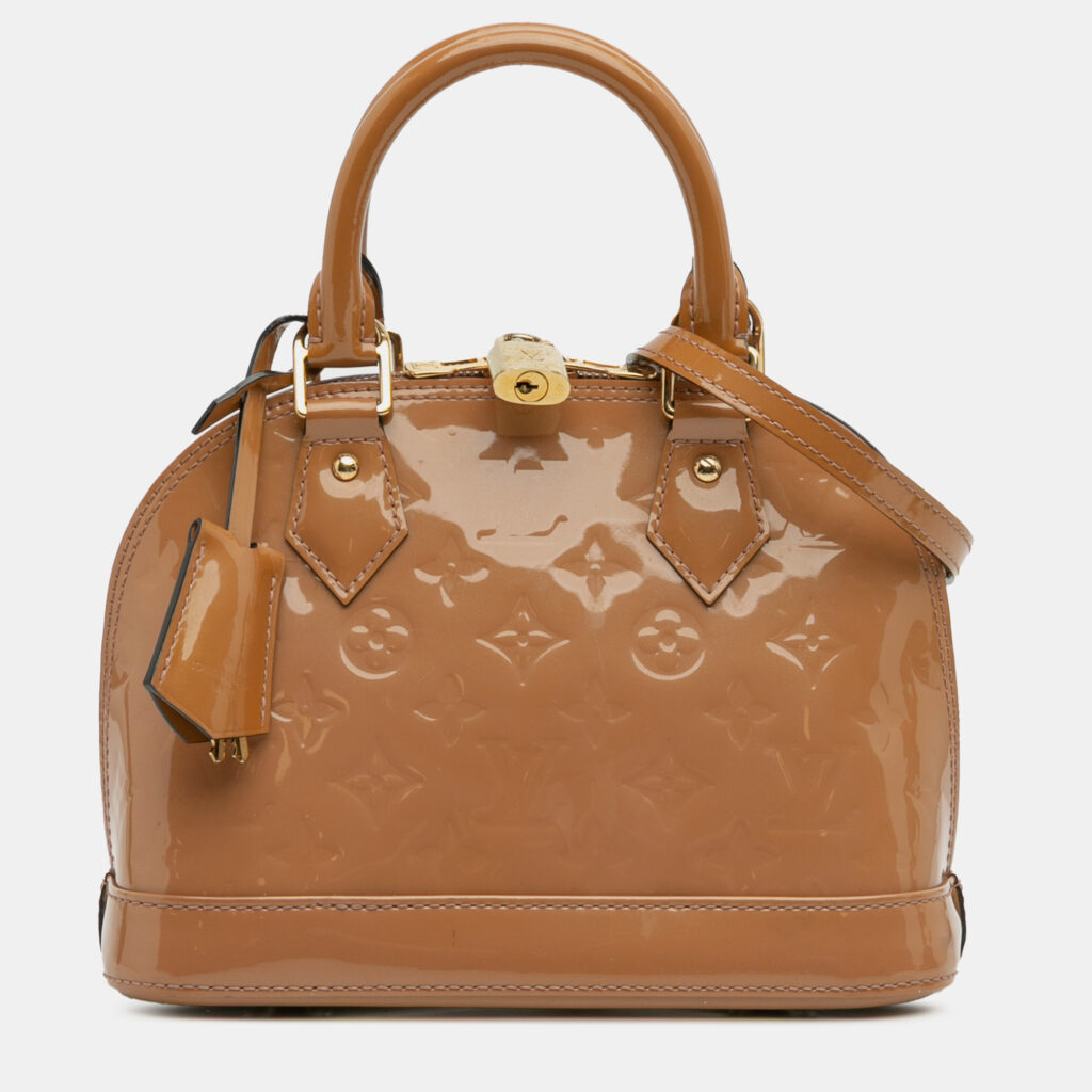 Louis Vuitton Brown Monogram Vernis Alma BB Louis Vuitton Brown Monogram Vernis Alma BB