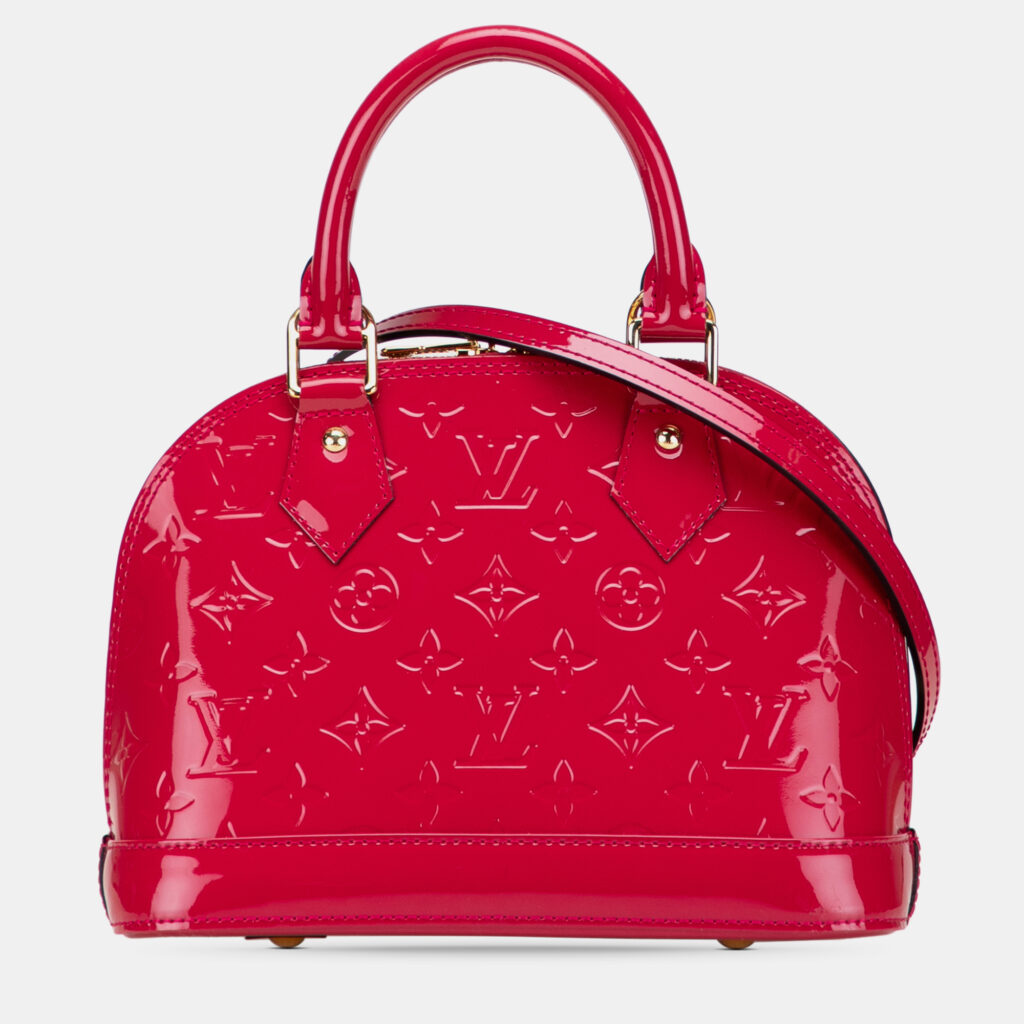 Louis Vuitton Red Monogram Vernis Alma BB Louis Vuitton Red Monogram Vernis Alma BB