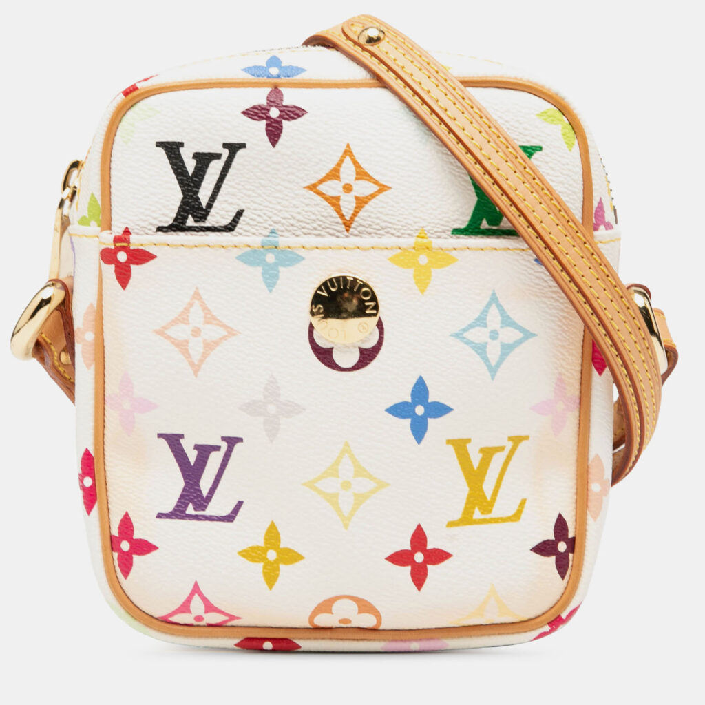 Louis Vuitton White Monogram Multicolore Rift Louis Vuitton White Monogram Multicolore Rift