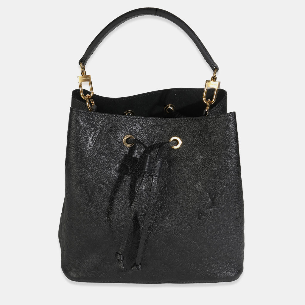 Louis Vuitton Black Monogram Empreinte Neonoe MM Louis Vuitton Black Monogram Empreinte Neonoe MM