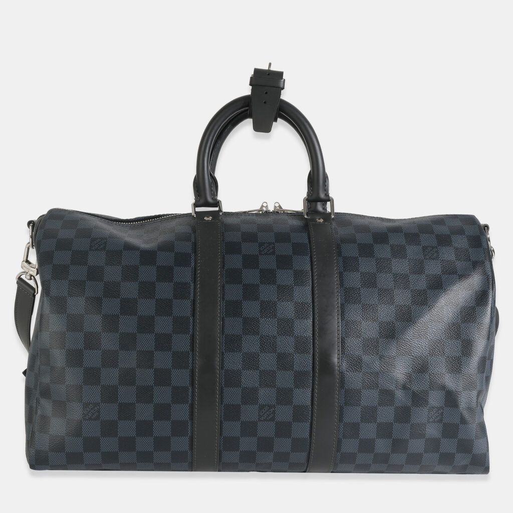 luxury-women-louis-vuitton-used-handbags-p1249749-002.jpg Louis Vuitton Damier Graphite Canvas Keepall Bandouliere 45