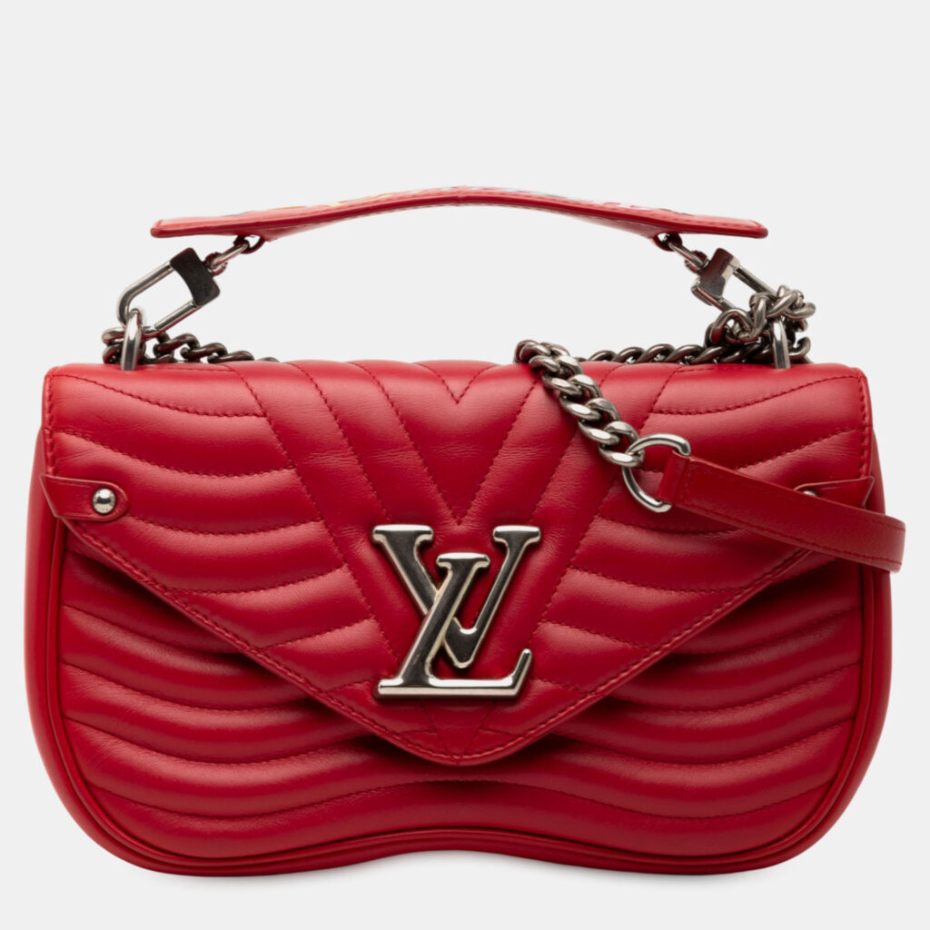 Louis Vuitton Red New Wave Chain Bag MM Louis Vuitton Red New Wave Chain Bag MM