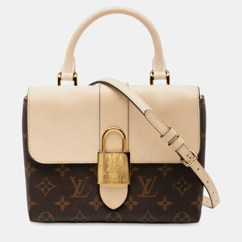 Louis Vuitton Brown/White Monogram Locky BB Louis Vuitton Brown/White Monogram Locky BB