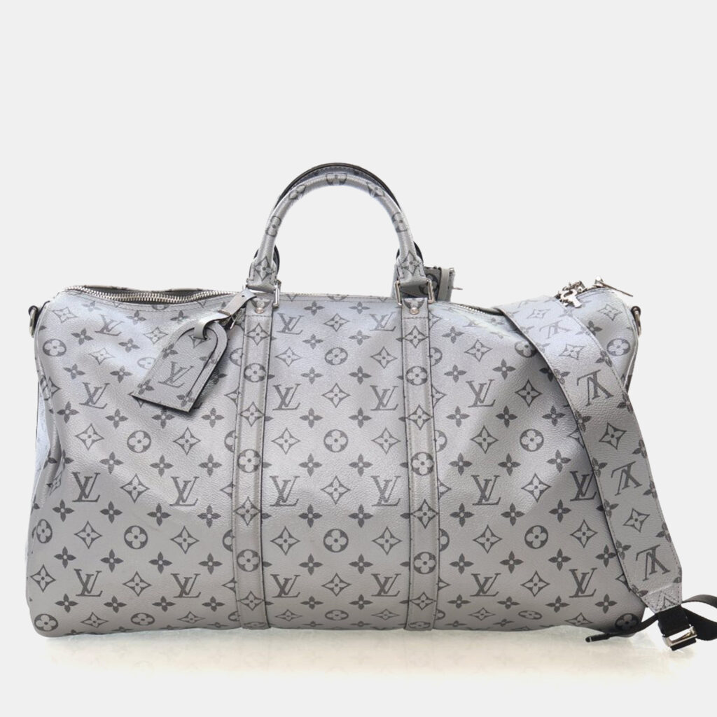 Louis Vuitton Monogram Shadow Metallic Keepall Bandouliere 50