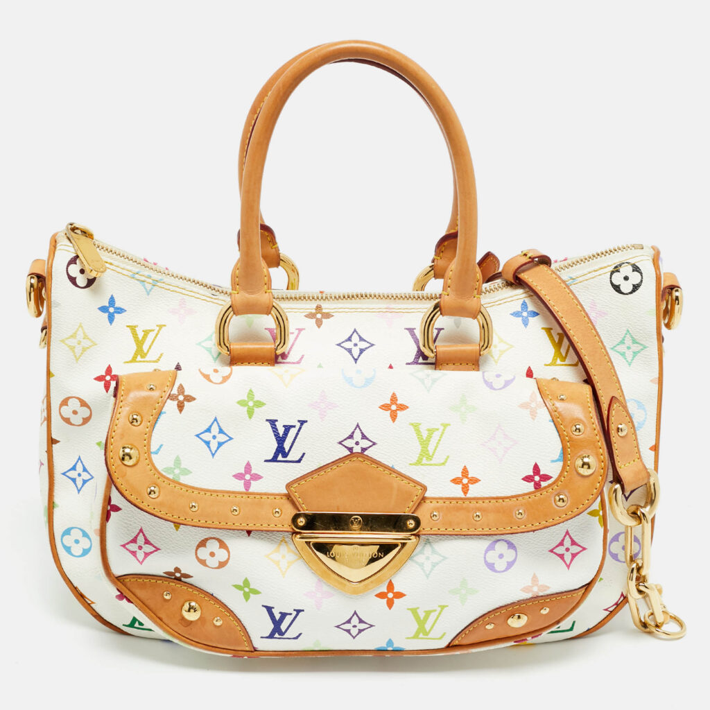 Louis Vuitton Rita White/Multicolor Monogram Canvas Bag Louis Vuitton Rita White/Multicolor Monogram Canvas Bag