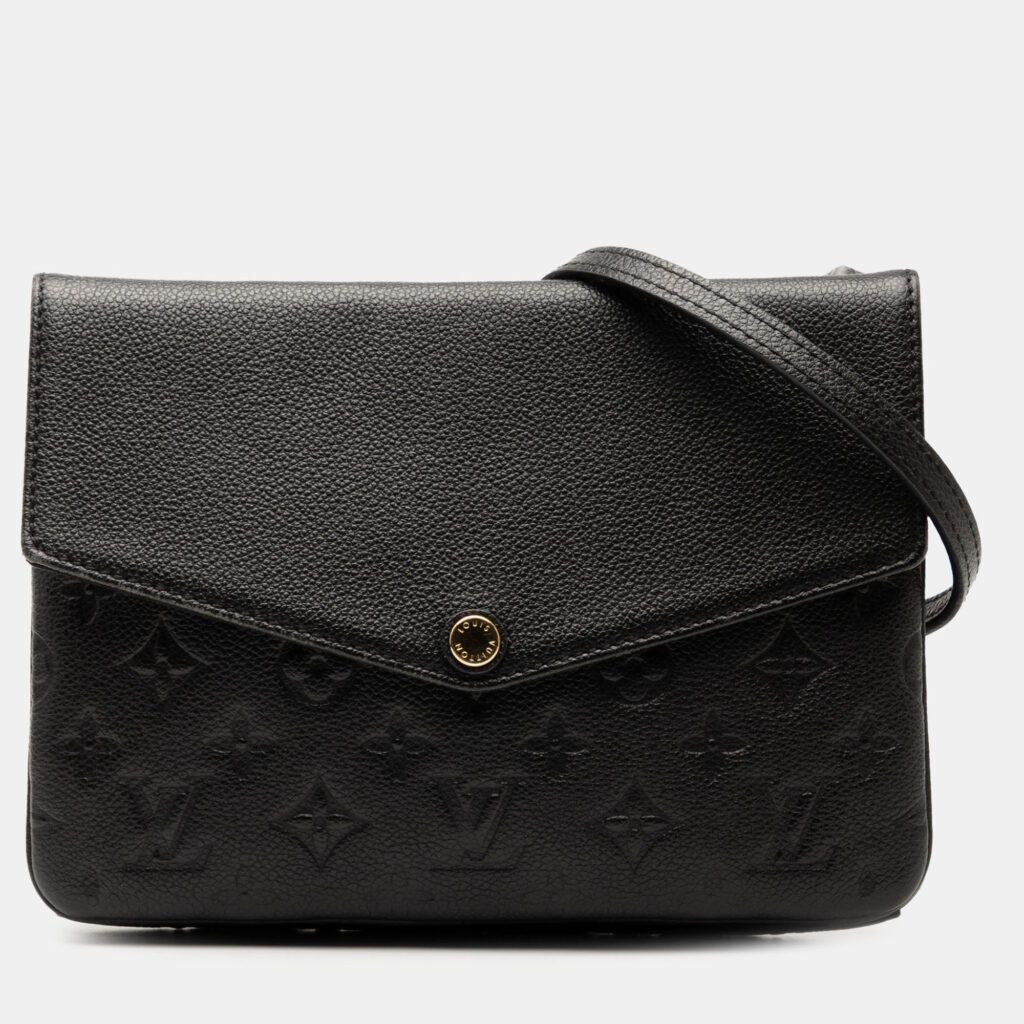Louis Vuitton Black Monogram Empreinte Twice Louis Vuitton Black Monogram Empreinte Twice