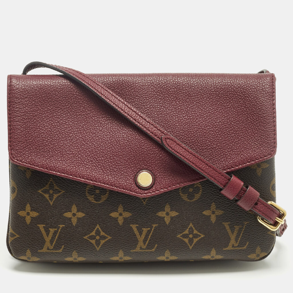 Louis Vuitton Twinset Aurore Monogram Canvas and Leather Bag Louis Vuitton Twinset Aurore Monogram Canvas and Leather Bag