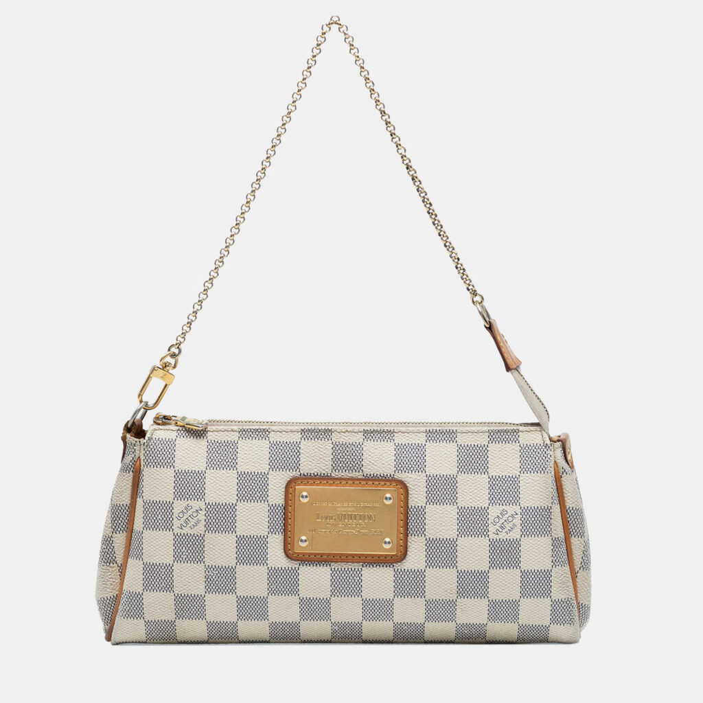 Louis Vuitton White Damier Azur Eva