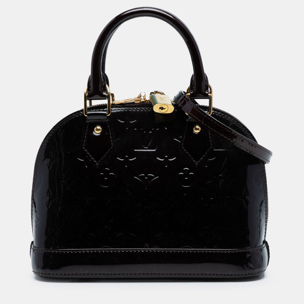 Louis Vuitton Black Monogram Vernis Alma BB