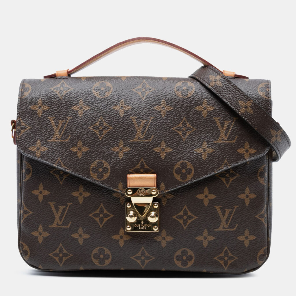 Louis Vuitton Brown Monogram Pochette Metis Louis Vuitton Brown Monogram Pochette Metis