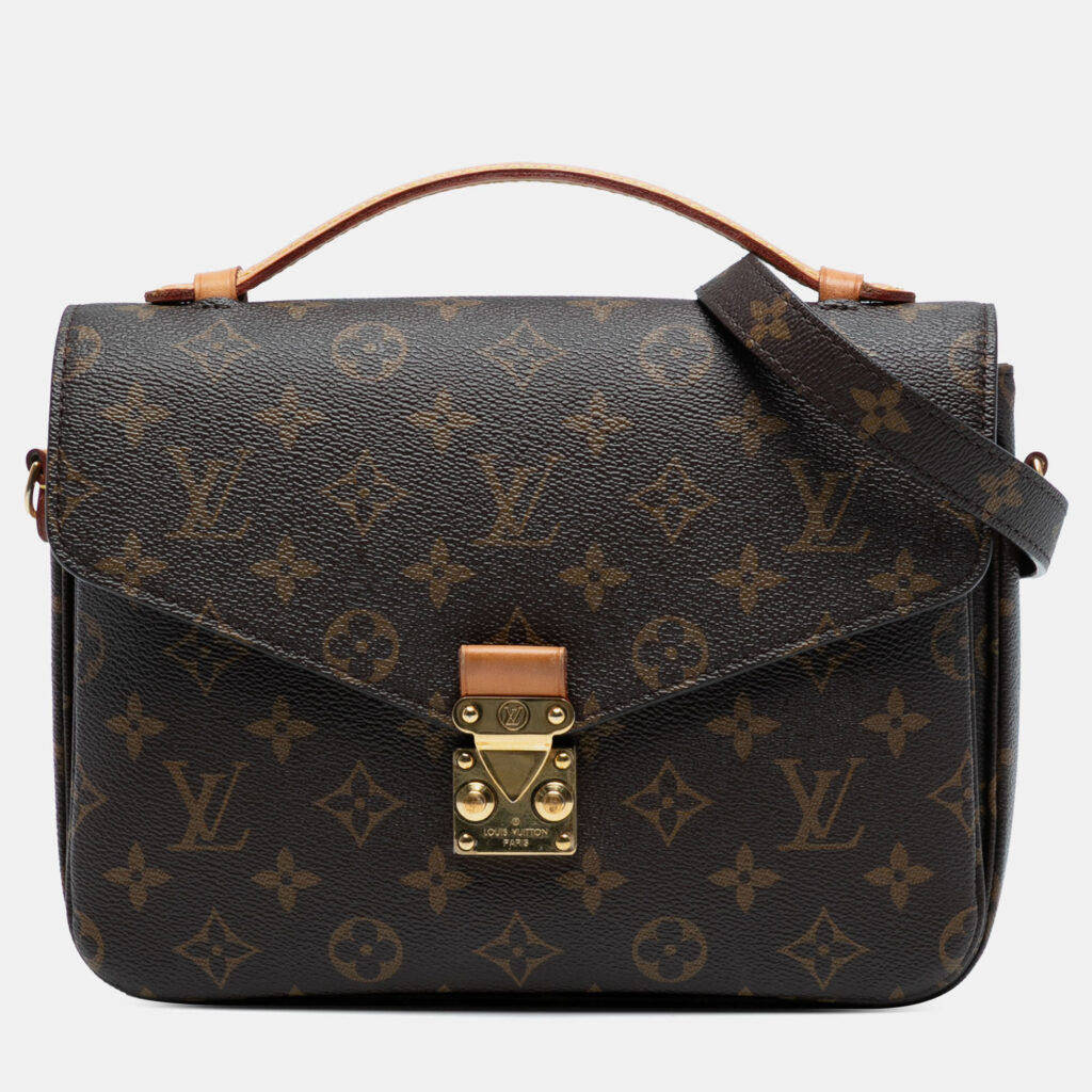 Louis Vuitton Brown Monogram Pochette Metis Louis Vuitton Brown Monogram Pochette Metis