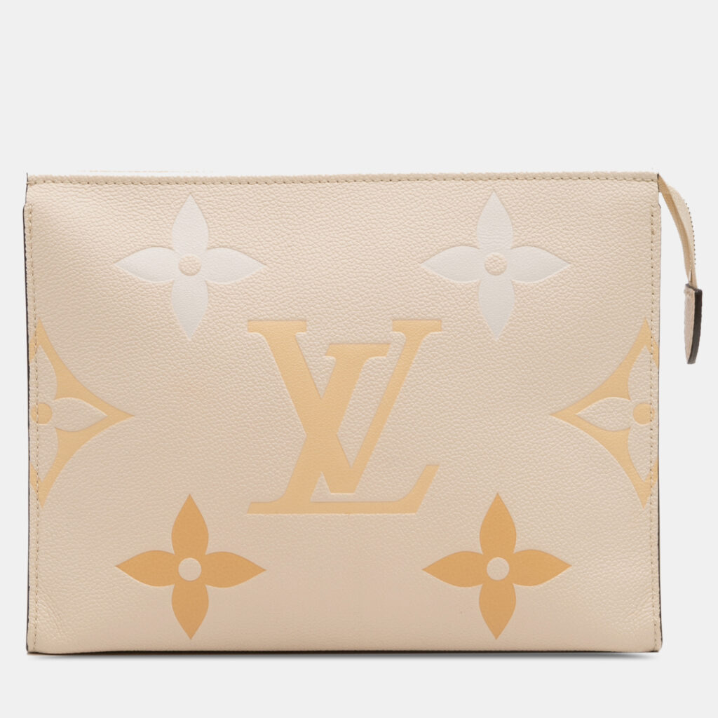 Louis Vuitton Brown Monogram Empreinte Giant By The Pool Toiletry Pouch 26 Louis Vuitton Brown Monogram Empreinte Giant By The Pool Toiletry Pouch 26