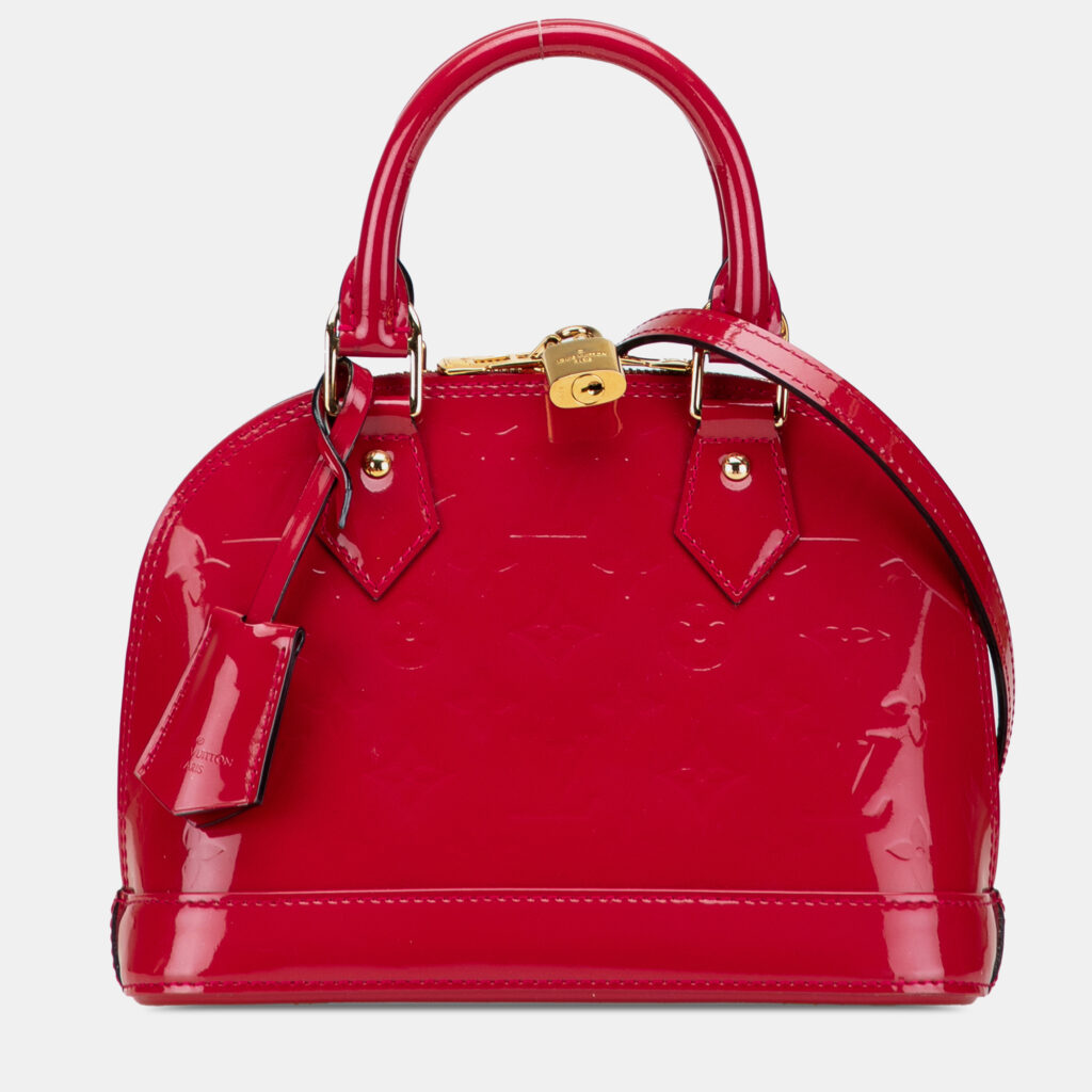 Louis Vuitton Red Monogram Vernis Alma BB