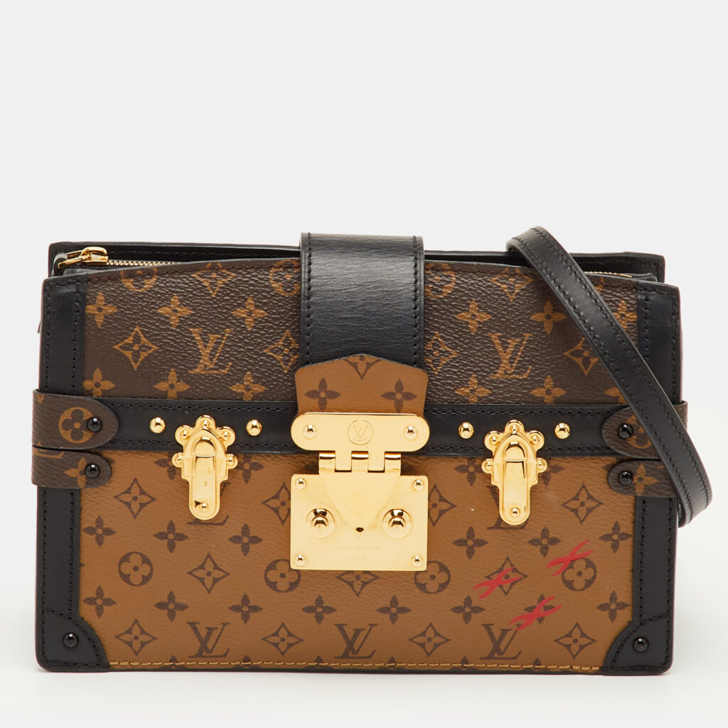 Louis Vuitton Trunks Monogram Reverse Canvas Clutch Bag