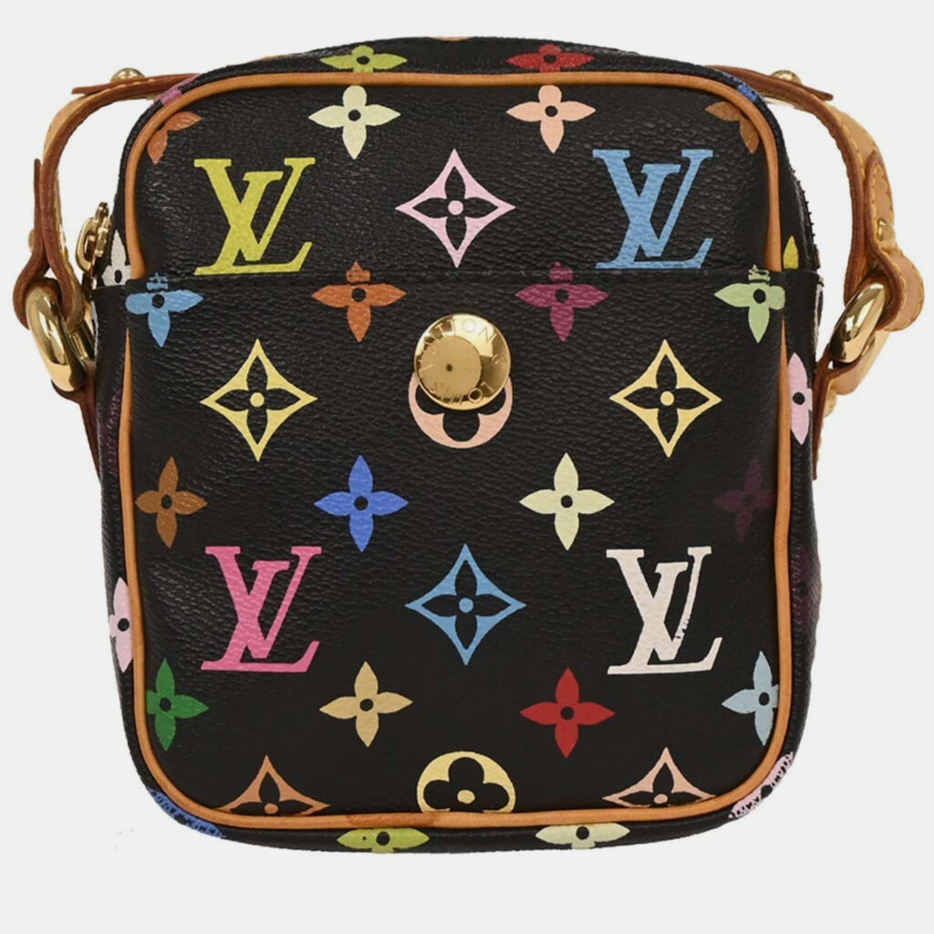 Louis Vuitton Black Monogram Multicolor Rift Shoulder Bag Louis Vuitton Black Monogram Multicolor Rift Shoulder Bag