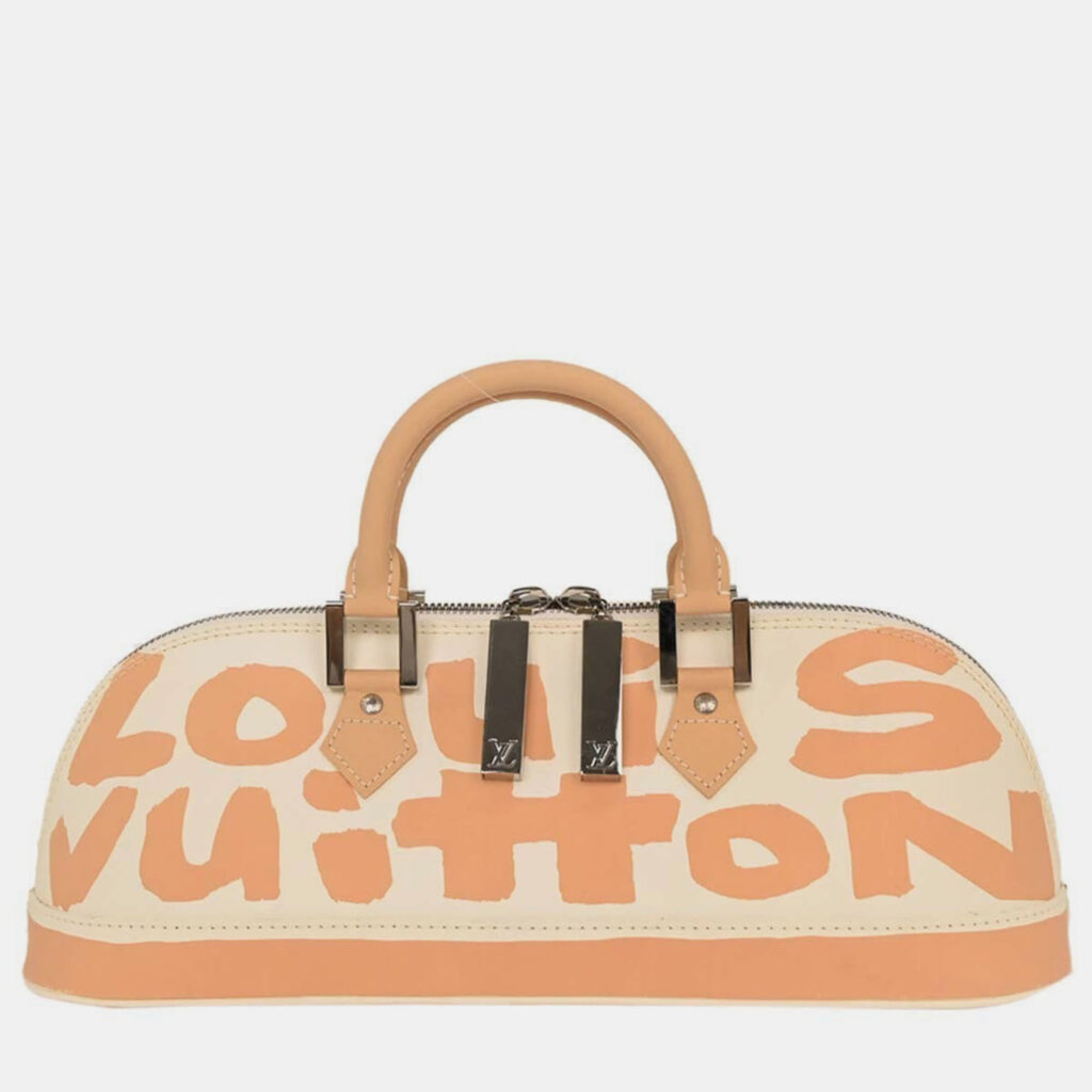 Louis Vuitton Beige Graffiti Alma Horizontal Handbag