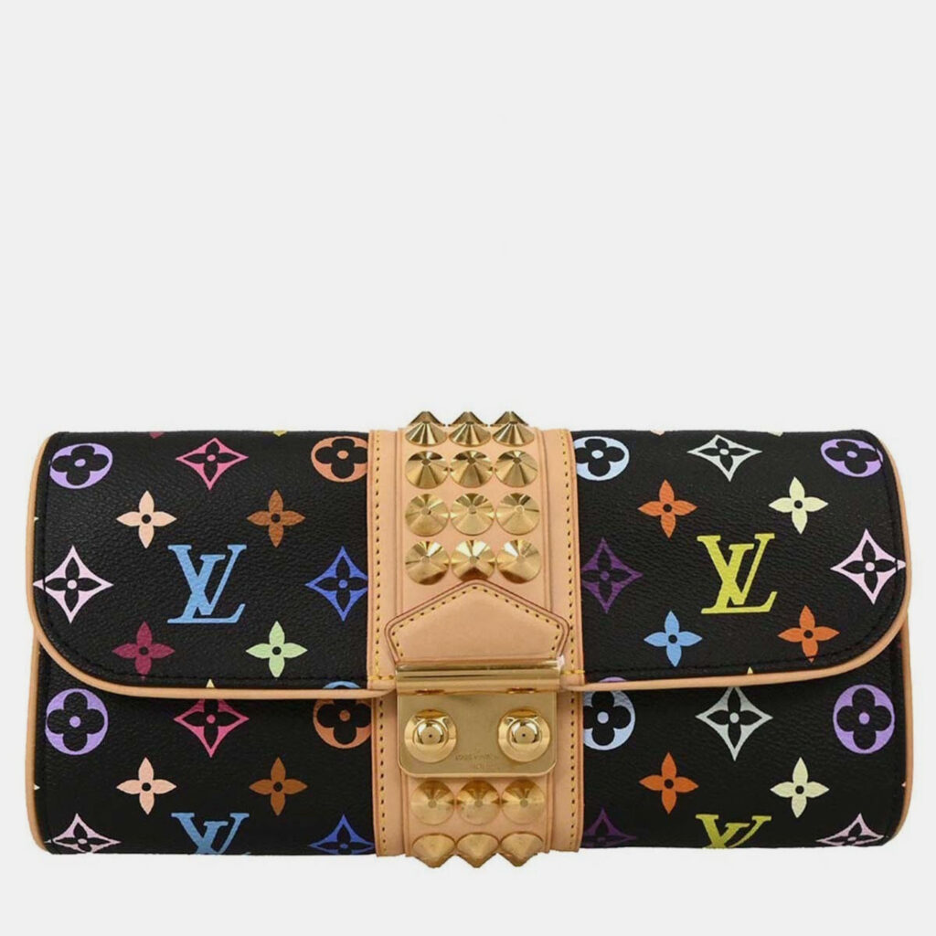 Louis Vuitton Black Monogram Multicolor Pochette Courtney Louis Vuitton Black Monogram Multicolor Pochette Courtney