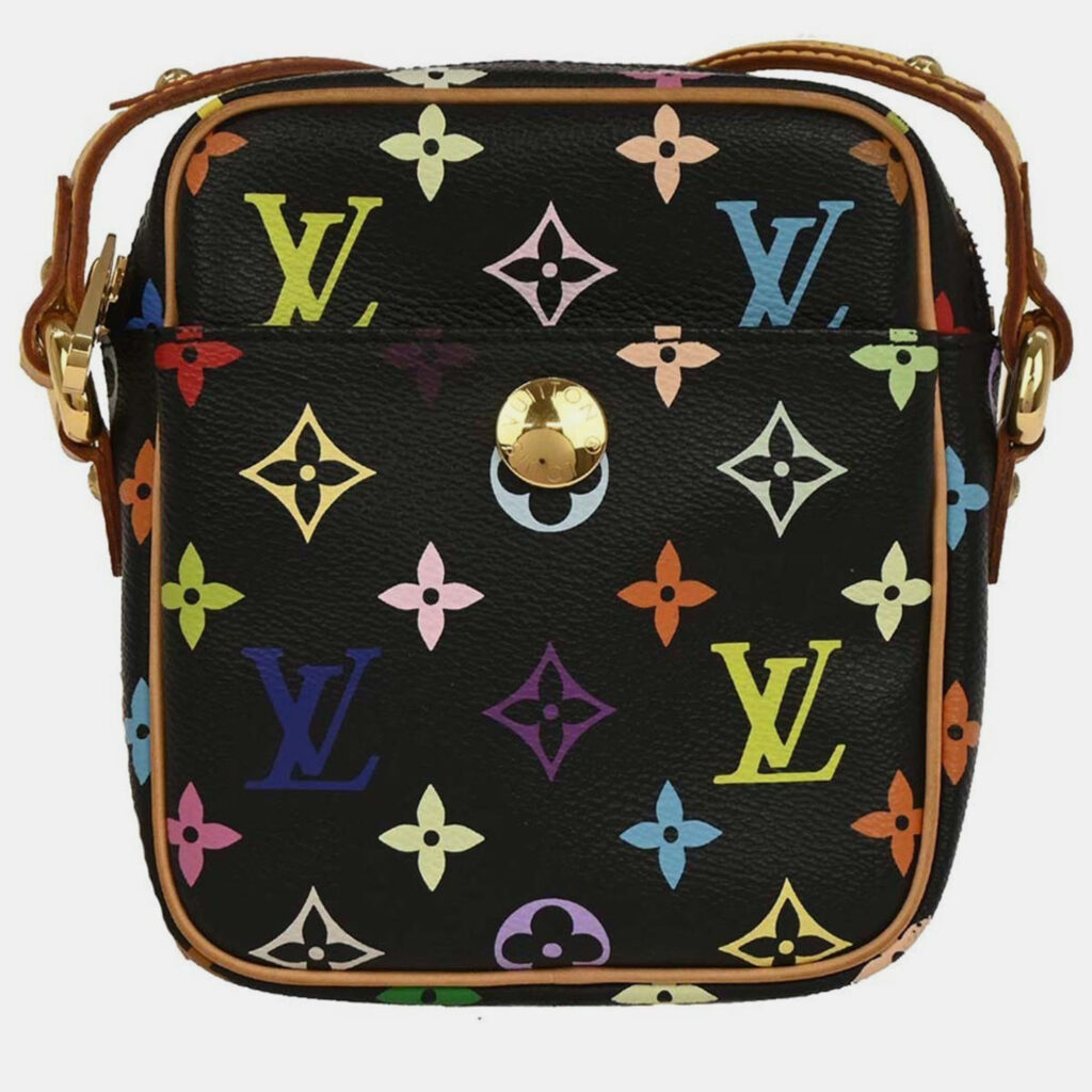 Louis Vuitton Black Monogram Multicolor Rift Shoulder Bag Louis Vuitton Black Monogram Multicolor Rift Shoulder Bag