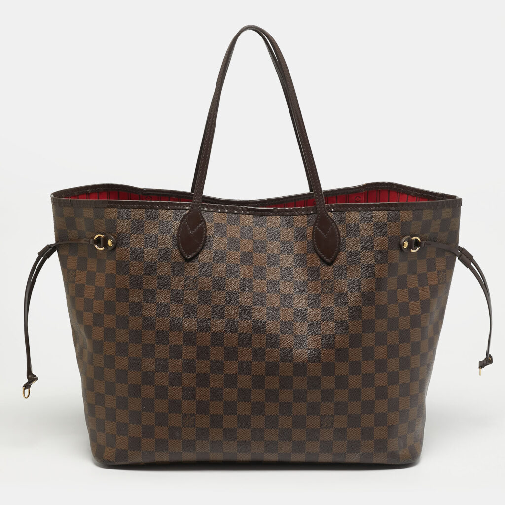 Louis Vuitton Damier Ebene Canvas Neverfull GM Bag Louis Vuitton Damier Ebene Canvas Neverfull GM Bag