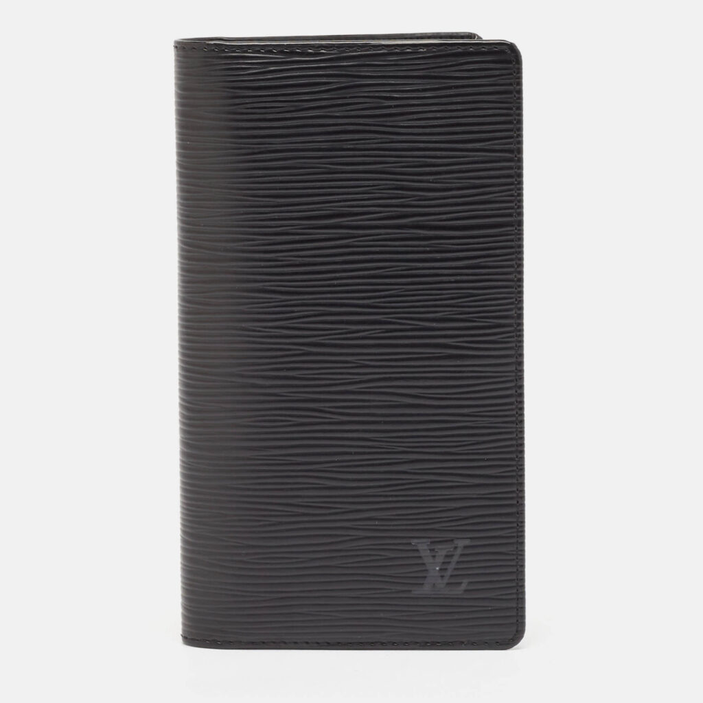 Louis Vuitton Black Epi Leather Bifold Long Wallet Louis Vuitton Black Epi Leather Bifold Long Wallet